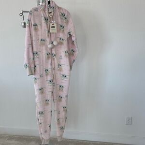 Munki Munki Ladies Star Wars One Piece Sleepwear, Pink, Large - NWT